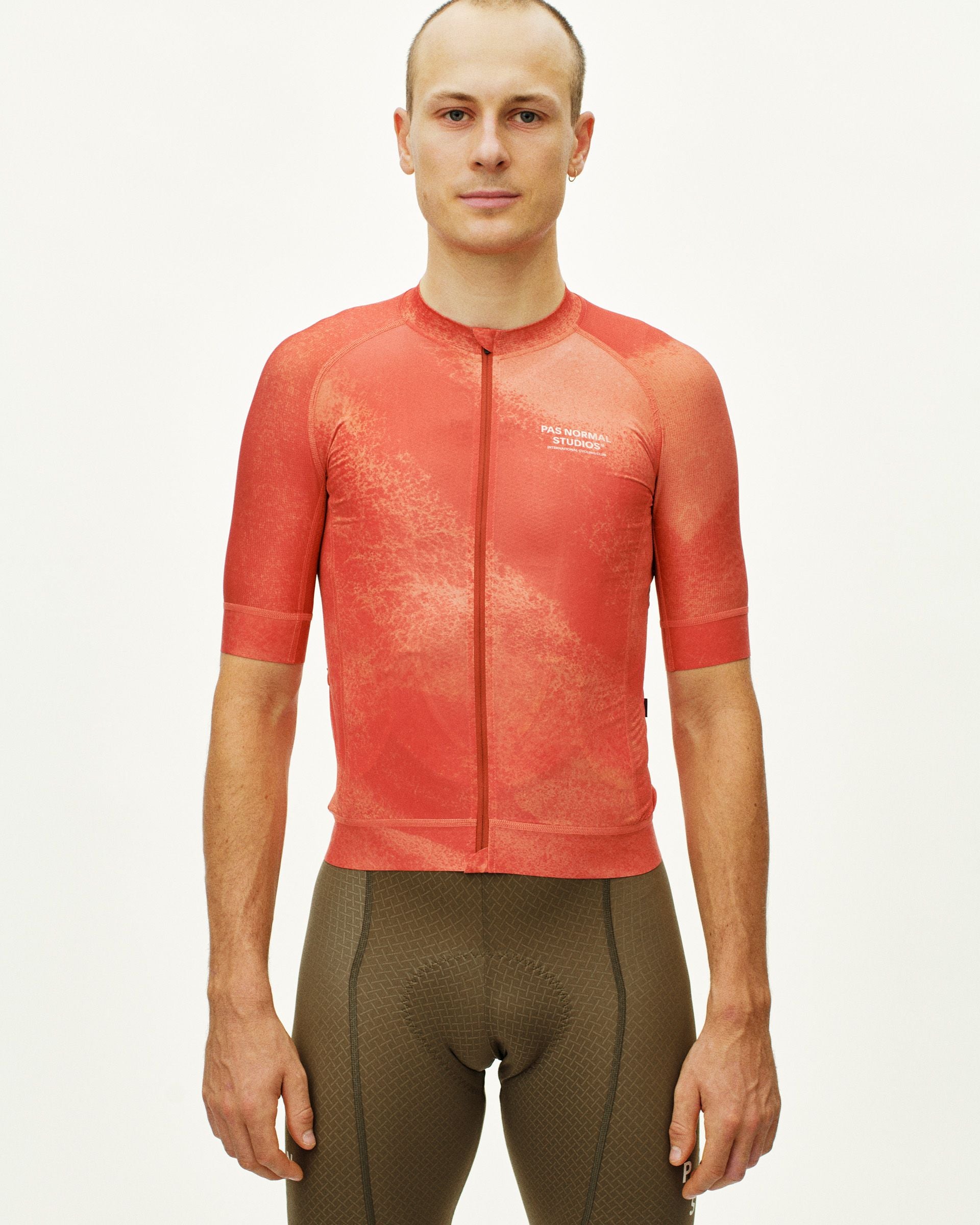 Maillot Manga Corta Pas Normal Studios Mechanism Hombre AOP Hibiscus Orange #3