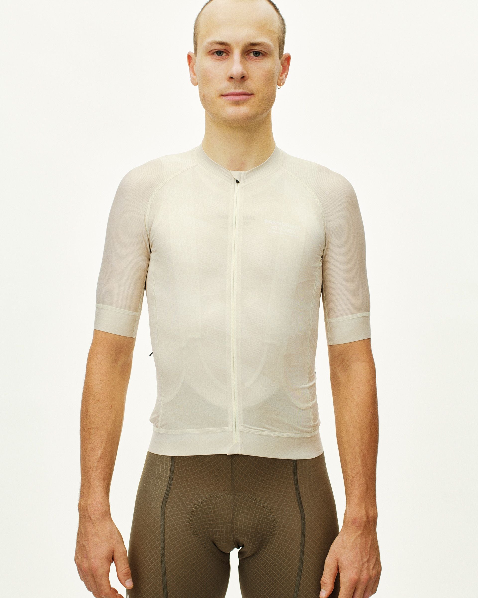 Maillot Manga Corta Pas Normal Studios Mechanism Hombre AOP Off White #3