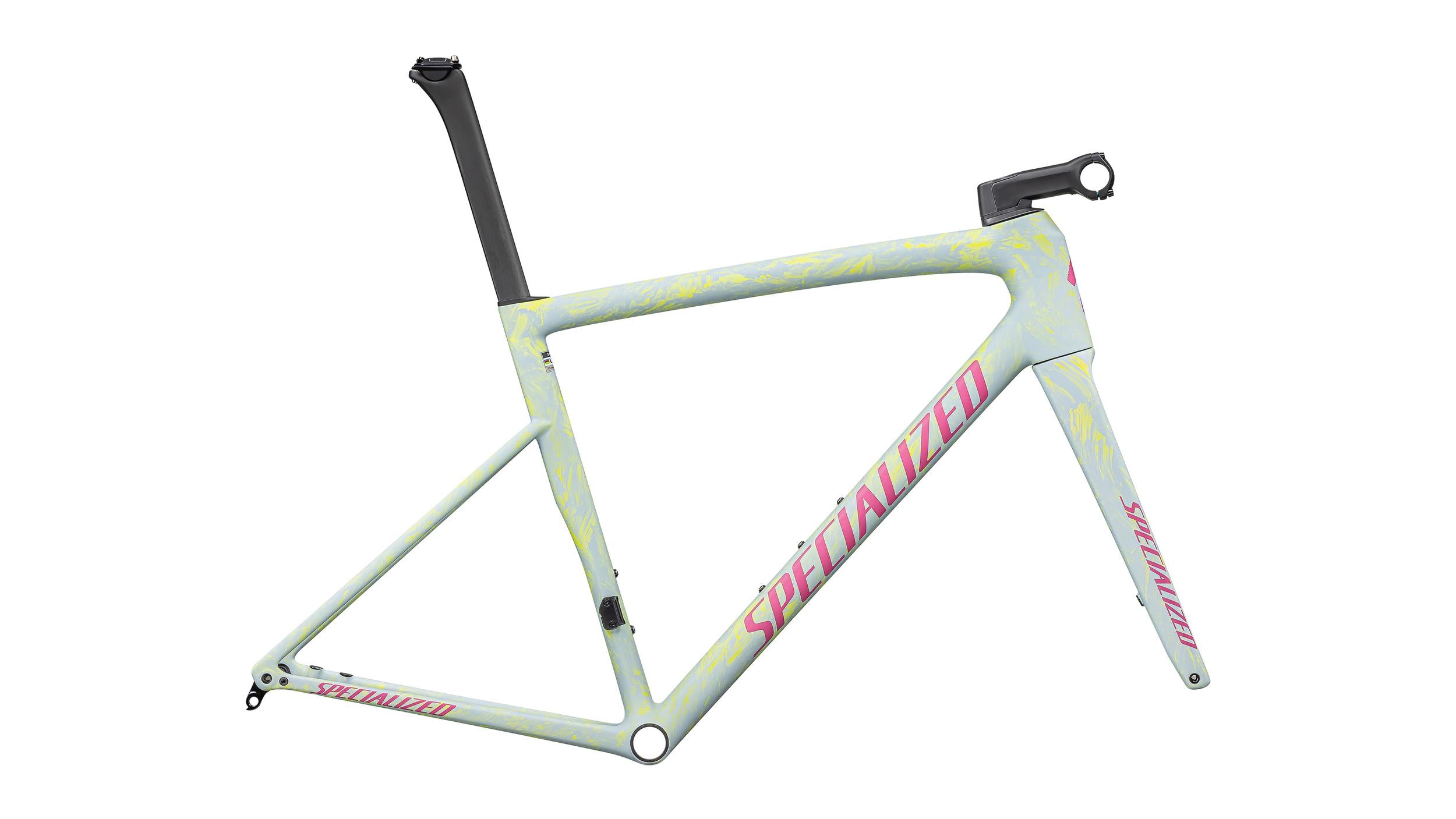 Cuadros Bicicleta Carretera Tarmac SL8 Cuadro Carretera Specialized 2025 Satin Ion Metallic/Sea Foam Strata/Rebel Pink #2