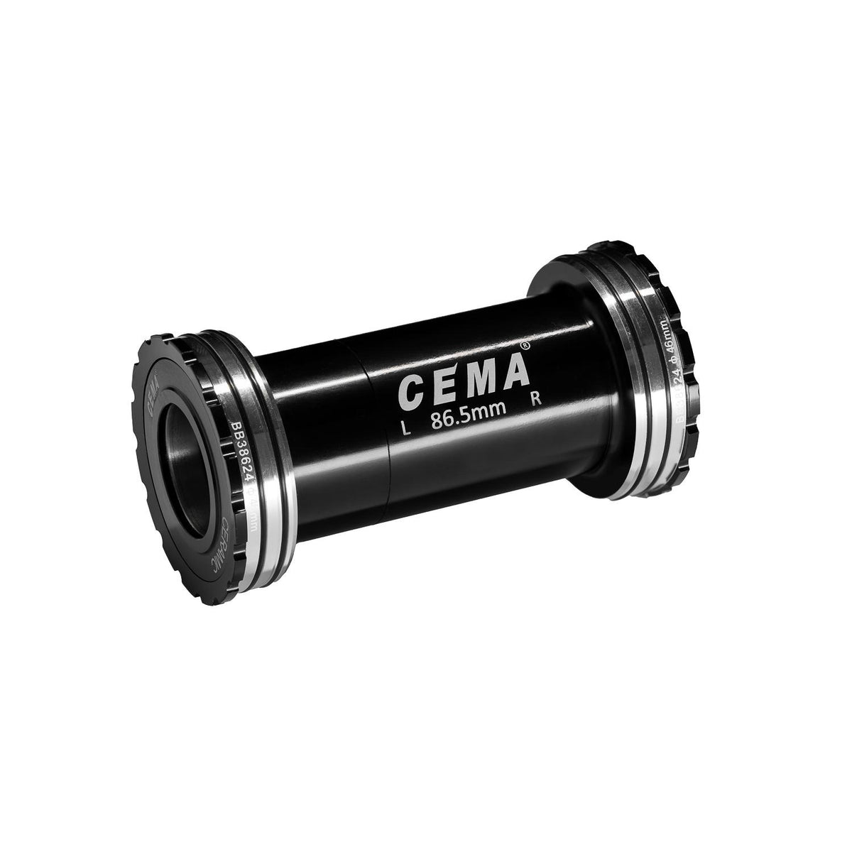 Pedalier Cema BB386 Shimano Acero Inoxidable Negro