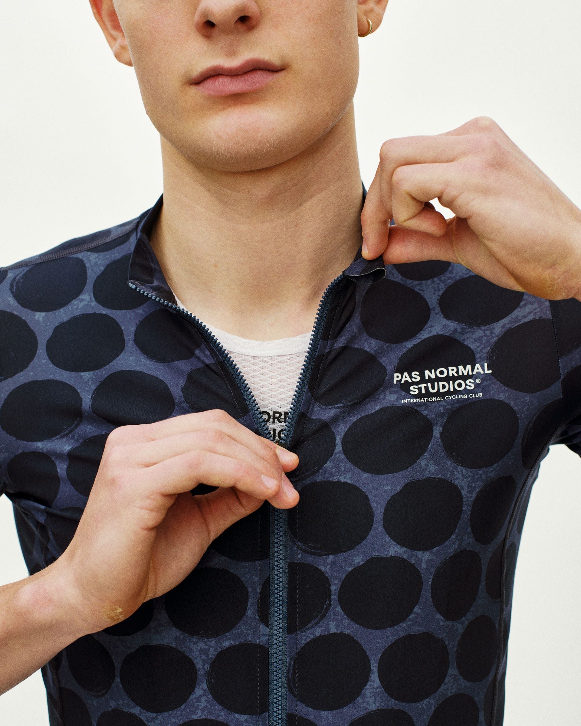Maillot Manga Corta Pas Normal Studios Essential Hombre Dot Dark Navy #6