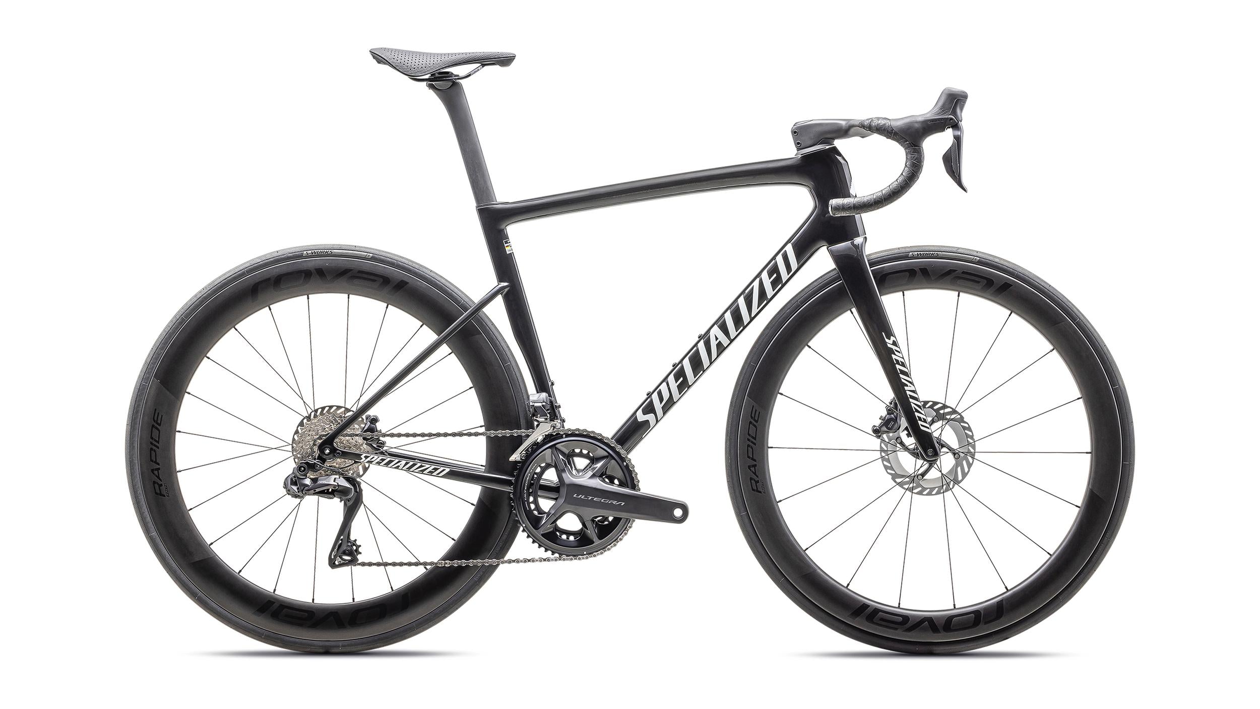 Bicicletas Carretera Tarmac SL8 Pro Ultegra Di2 Specialized 2025 Gloss Carbon/Metallic White Silver #2