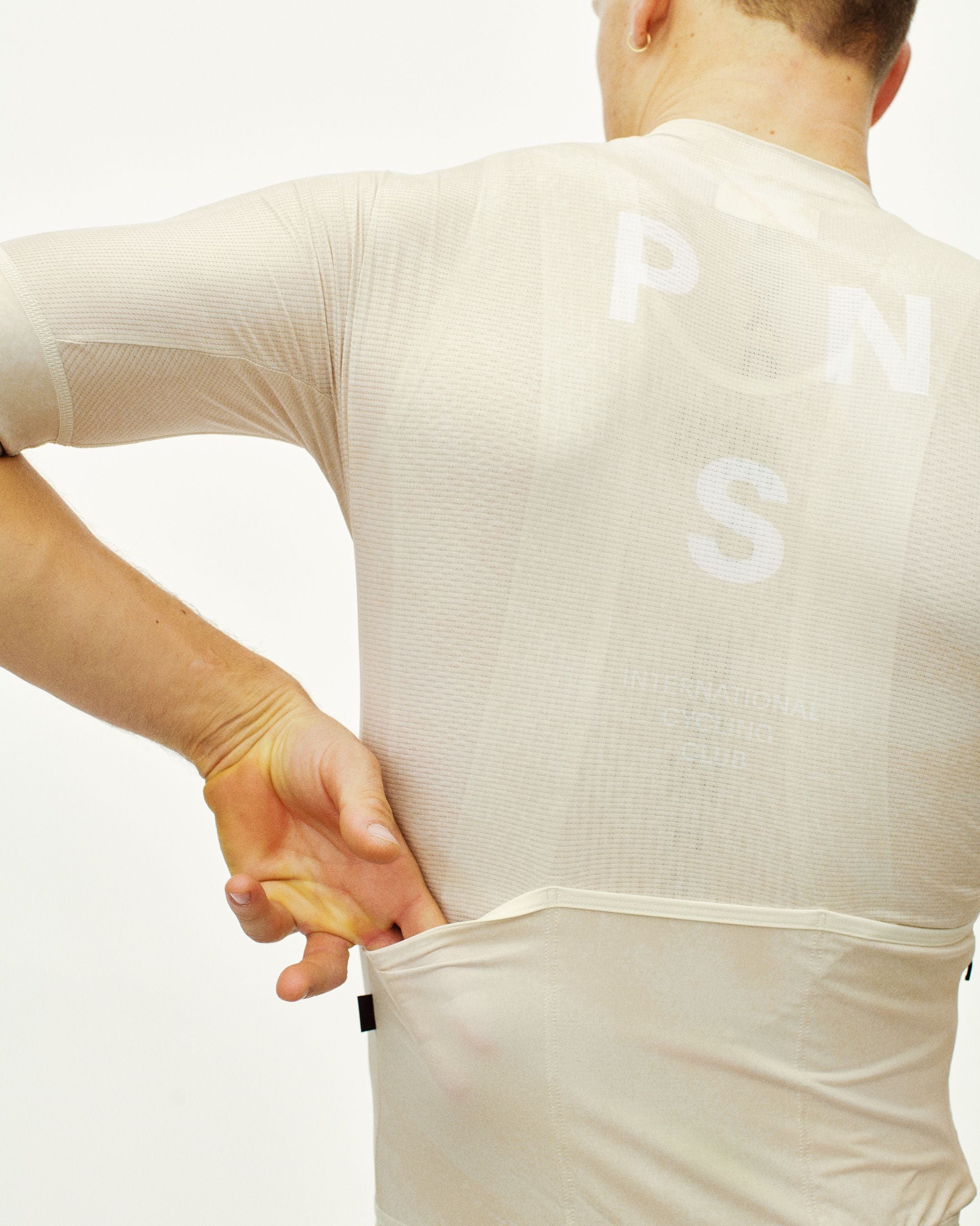 Maillot Manga Corta Pas Normal Studios Mechanism Hombre AOP Off White #8