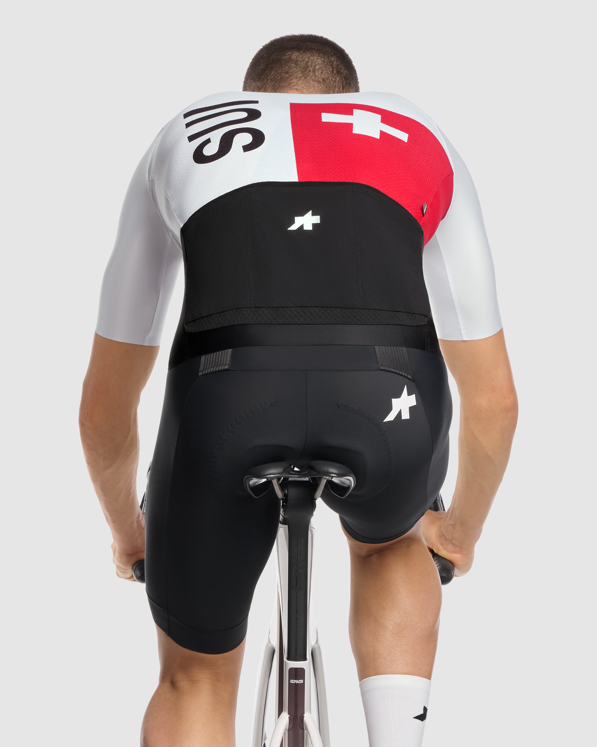 Maillot Manga Corta Assos Mille GT S11 Evo Swiss Cycling Replica Hombre White Series #5