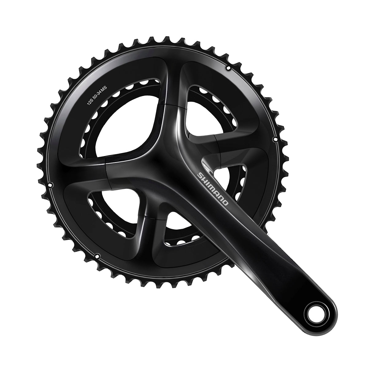 Juego Bielas/Platos Shimano FC-RS520 50/34d 12v Sin Cazoletas Negro