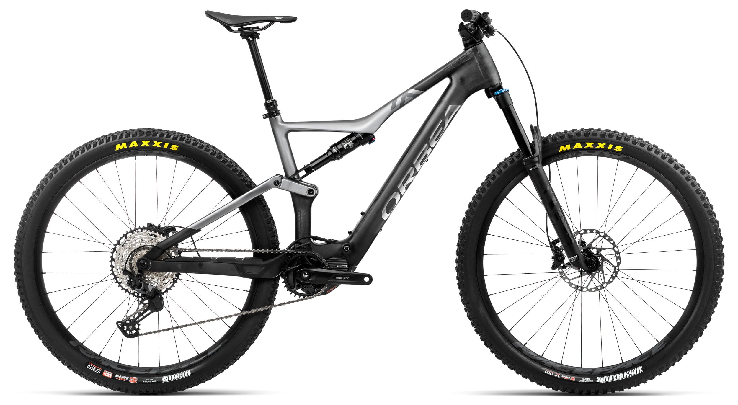Bicicletas Electricas eTrail Orbea Rise M20 2024 Cabon Raw/Shark Grey Matt