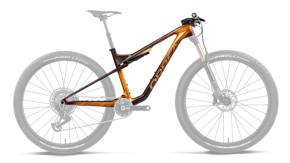 Orbea Cuadro Oiz OMX+IL SL R+K 2027 Caramel Carbon View/Leo Orange Gloss