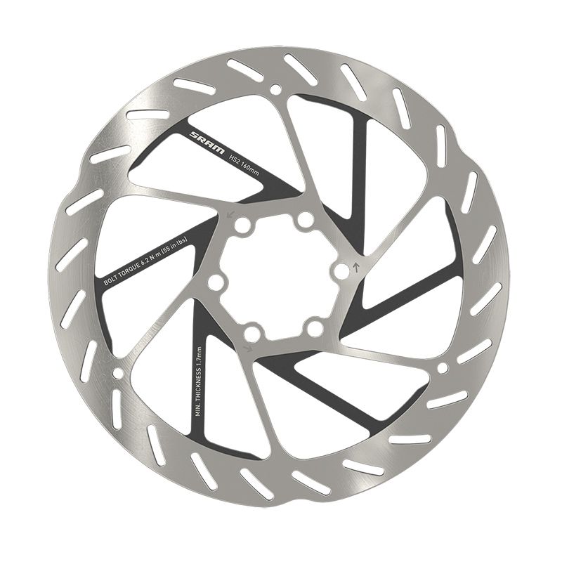 Disco De Freno Sram HS2 6 Agujeros 160mm Gris