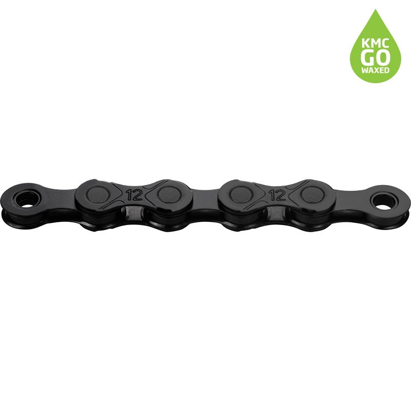 Cadena KMC DLC 12 Waxed 126 Eslabones 12v Negro