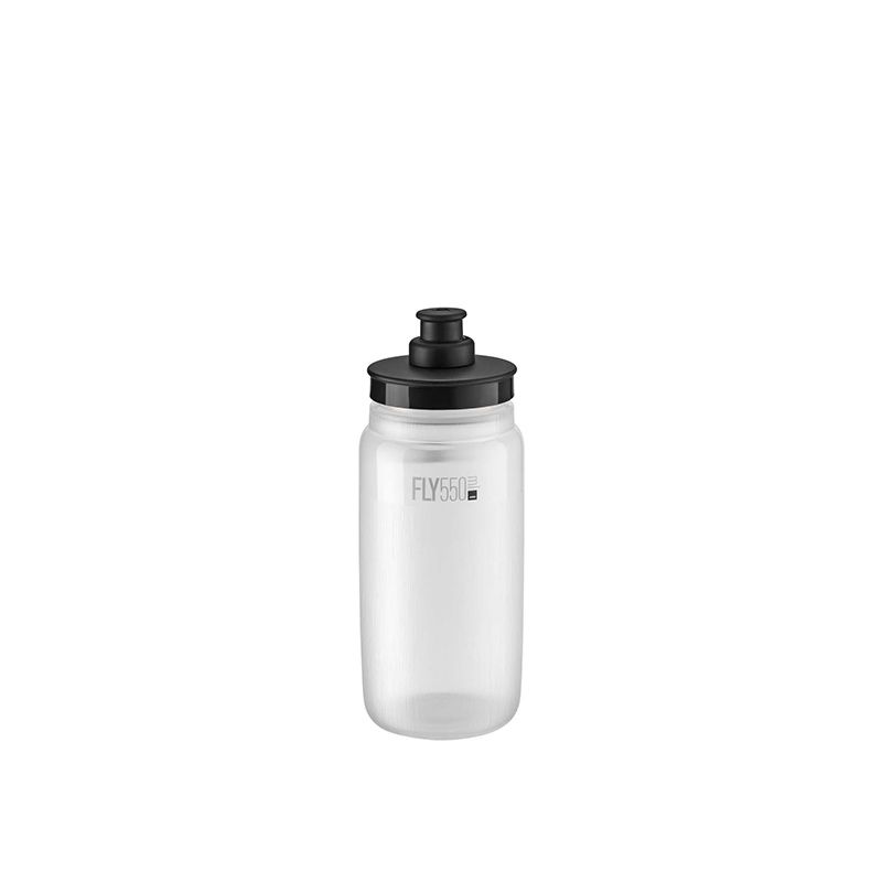 Bidon Elite Fly Tex Transparente Negro 550ml