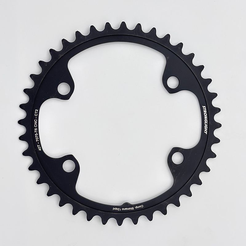 Plato Stronglight Shimano Dura-Ace FC-R9200 2x12v Aluminio Negro