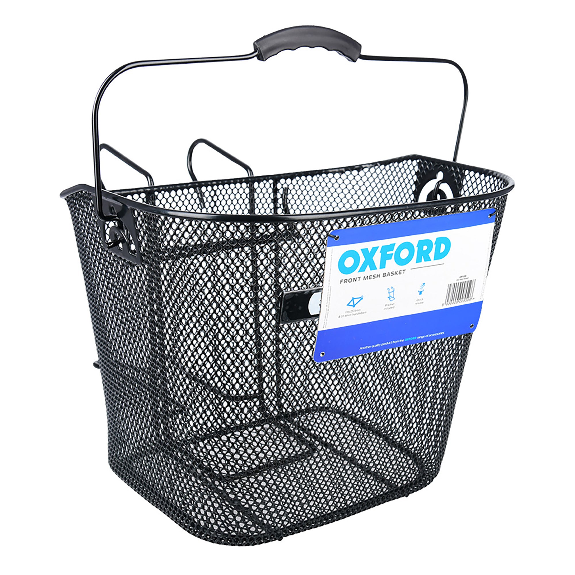 Cesta Delantera Malla Soporte Negro #2