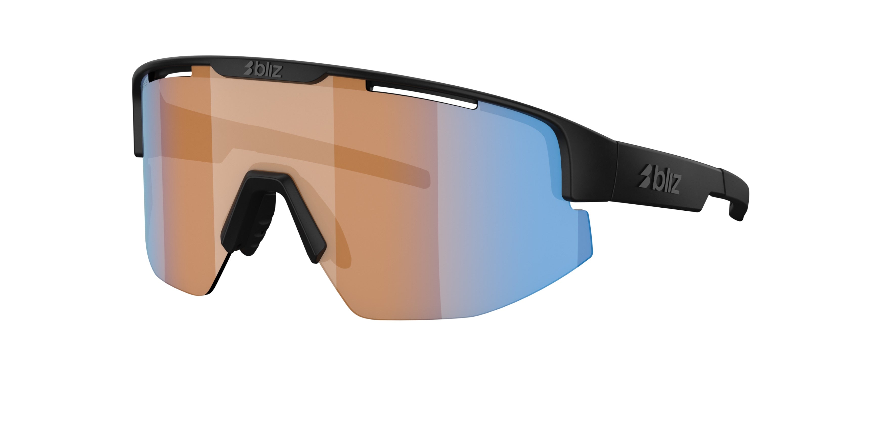 Gafas Sol Bliz Matrix/Negro/Coral Naranja Azul