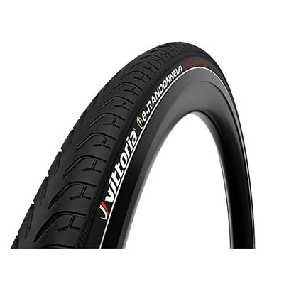 Cubierta Vittoria Ciudad E-Randonneur Rígida Reflectante G2 Negro