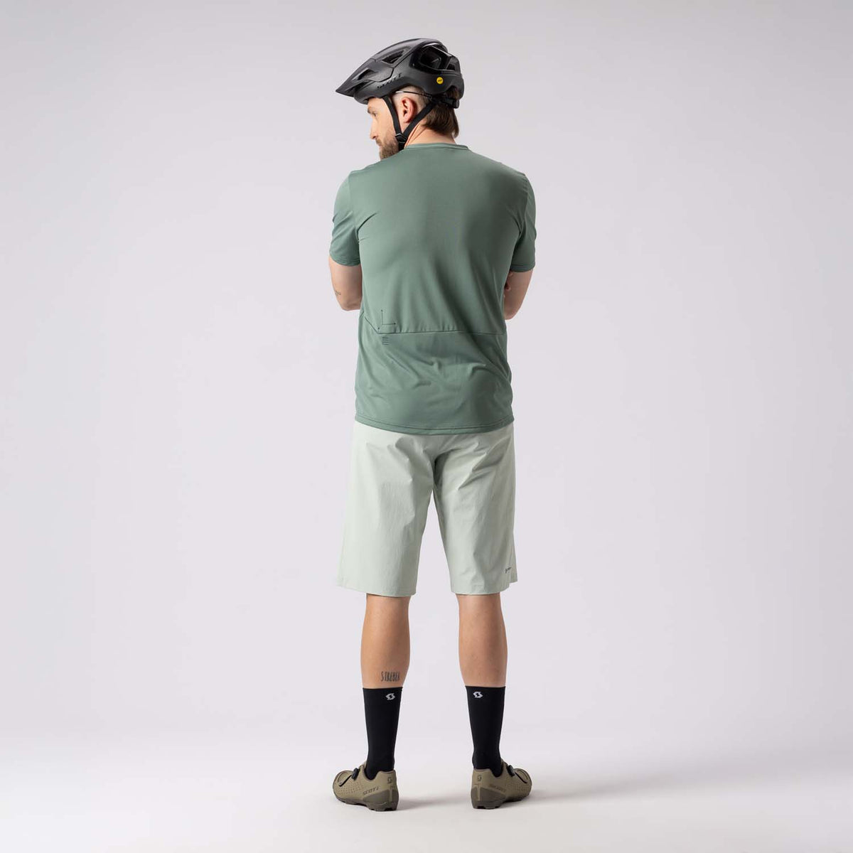 Pantalón Corto MTB Badana Scott Trail Flow Hombre Spray Grey #5