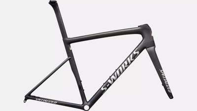 S-Works Tarmac SL8 Cuadro Carretera Specialized 2025 Satin Carbon/Cynan Blue/Silver-Blue Pearl/Metallic White Silver #2