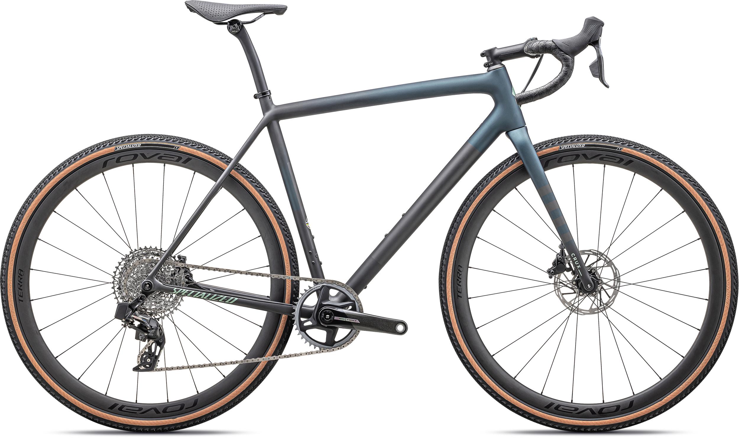 Bicicletas Gravel Crux Pro Specialized 2025 Satin Carbon/Deep Lake Metallic/Smoke/White Sage Metallic #2