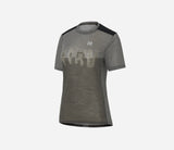 Camiseta Manga Corta Hiru Lab Merino Mujer Gris Piedra