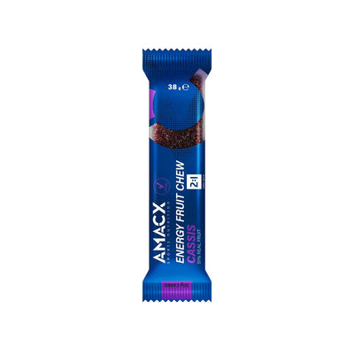 Gominolas Energéticas Amacx Energy Fruit Chew Grosella Negra Caja 12uds Azul #2