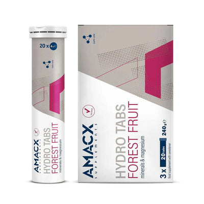 Pastillas Hidratación Amacx Hydro Tabs Frutos del Bosque Pack 3uds Transparente