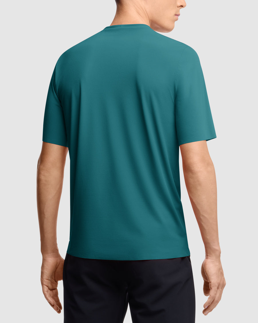 Camiseta Manga Corta Assos Tactical T5 Post Ride Hombre Deep Petrol #5