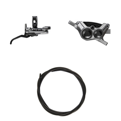 Kit Freno Disco Hidráulico Shimano XTR BR-M9220/BL-M9220 Trasero/Derecho Resina Aletas Sin Adaptador Latiguillo 1700mm Negro
