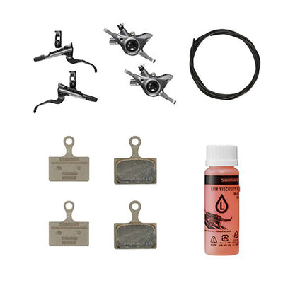 Kit Upgrade Freno Shimano XTR BR-M9200/BL-M9200 Metal Sin Aletas Sin Adaptador Latiguillo 1000/1700mm Negro