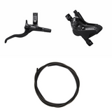 Hydraulic Disc Brake Kit Shimano Deore BR-MT420/BL-M4100 Taakse/Oikea Hartsi Ei-Siivekkeitä/Adapteri 1700mm Letku Musta
