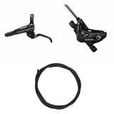 Hydraulic Disc Brake Kit Shimano BR-MT501/BR-MT520 Eteen/Vasen Resin Non-Finned/Adapter 1000mm Letku Musta