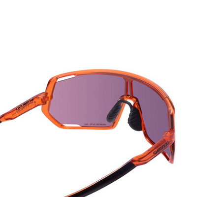 Gafas Sol Shimano CE-TCNM2 Technium Ridescape Carretera Naranja Zafiro #4