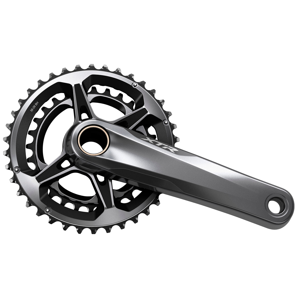 Juego Bielas/Platos Shimano XTR FC-M9100-2 Hollowtech II 38/28d 12v Sin Cazoletas Negro