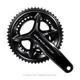 Kampiakseli Shimano Dura-Ace FC-R9200 Hollowtech II 50/34t 12s Ilman keskiötä Musta