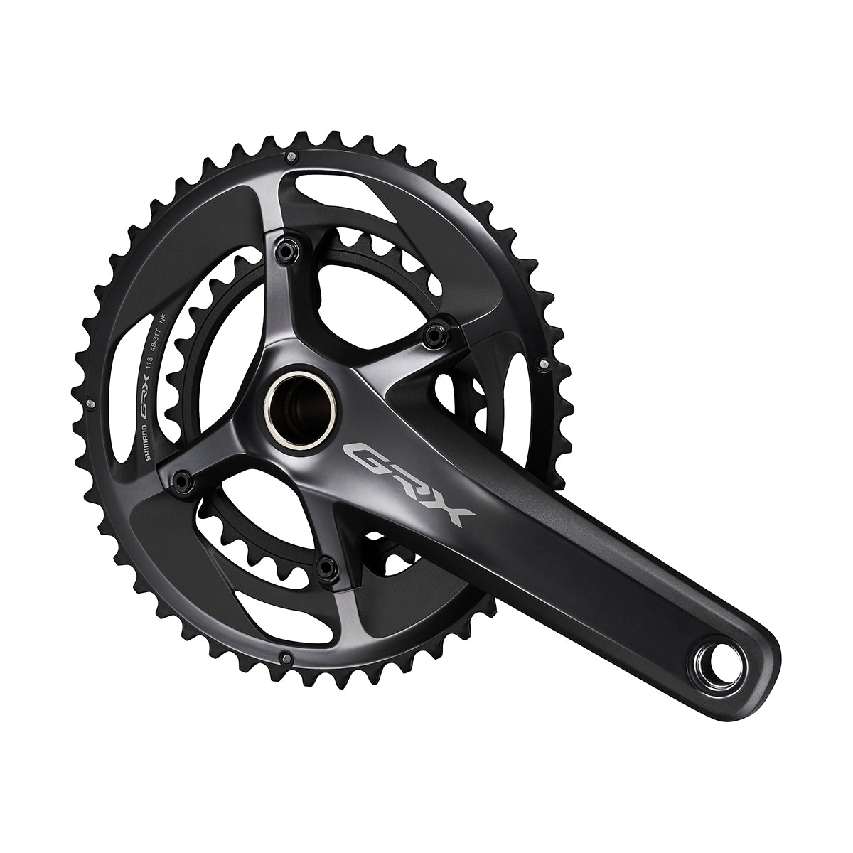 Juego Bielas/Platos Shimano GRX FC-RX810-2 Hollowtech II 48/31d 11v Sin Cazoletas Negro