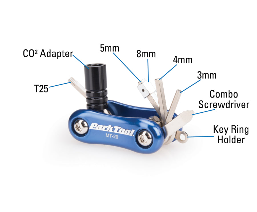 MT-20 Multitool Park Tool Multiherramienta Azul #3