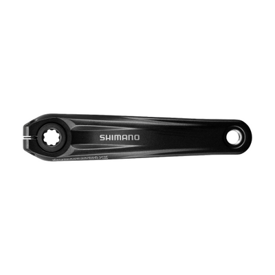 Biela Izquierda Shimano FC-E8000 Eje Estriado 24mm Negro