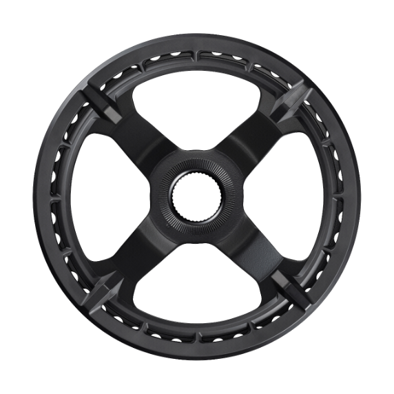 Plato Shimano Steps SM-CRE50 Guia Cadena 2x Negro