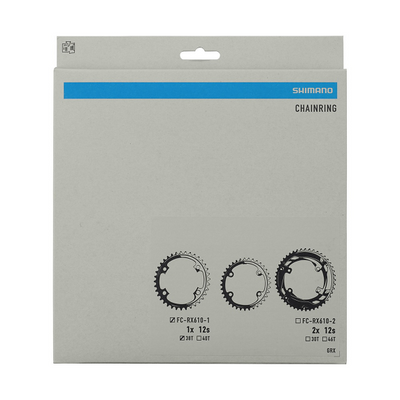 Plato Shimano GRX FC-RX610-1 Negro #2
