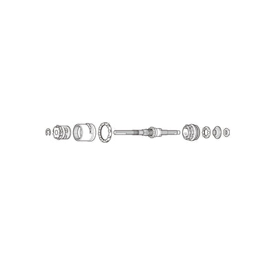 Conjunto Interno Shimano SG-3R40 170.3mm Plata #2