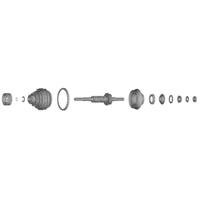 Conjunto Interno Shimano SG-C7002-5CD Plata #2
