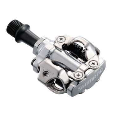 Pedales Shimano Mtb SPD PD-M540 Fijacion 2 Caras 9/16" Sin Reflectantes Plata