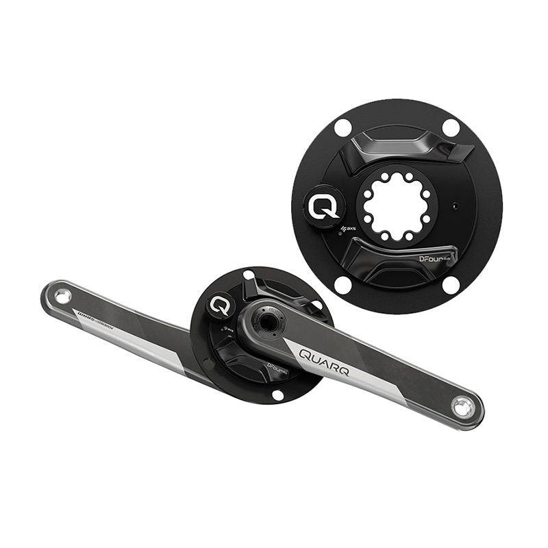 Juego Bielas Potenciómetro Quarq DFour 110 Bcd Dub Carbono Shimano Sin Cazoletas 172.5mm Negro