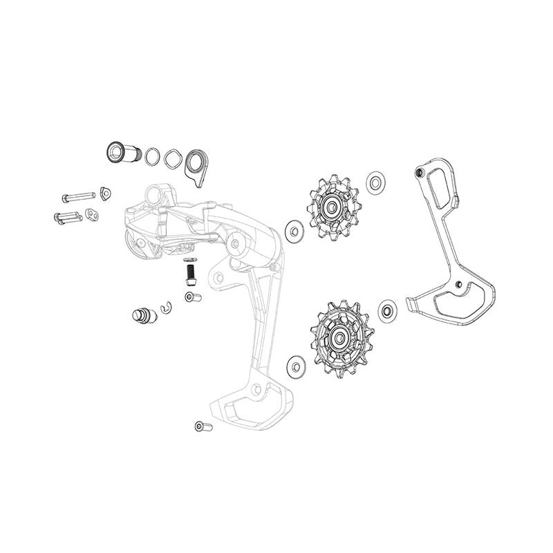 Kit Tornillos Montaje Desviador Sram Trasero Sram X01 Eagle AXS