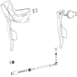 Sram Apex eTap AXS Vasen Jarru/Vaihdevipu Käsinojallla Levy Musta