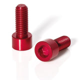 2 Ruuvia Kuusiokolopää Juomapulloteline BC-X02 Alumiini M5x17mm punainen