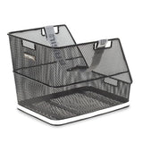 Basil Class Takateline 38x31x27cm Verkko Irrotettava Hihna/Heijastinraita Teräs Musta
