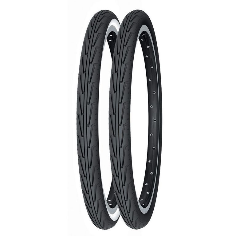 Cubierta Michelin Diabolo City 600A Acces Line Rigida Blanco/Negro