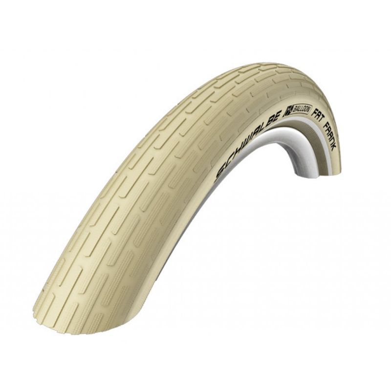 Cubierta Schwalbe Fat Frank 26x2.35 K-Guard Activeline HS375 Twinskin Rigida Crema Reflectante