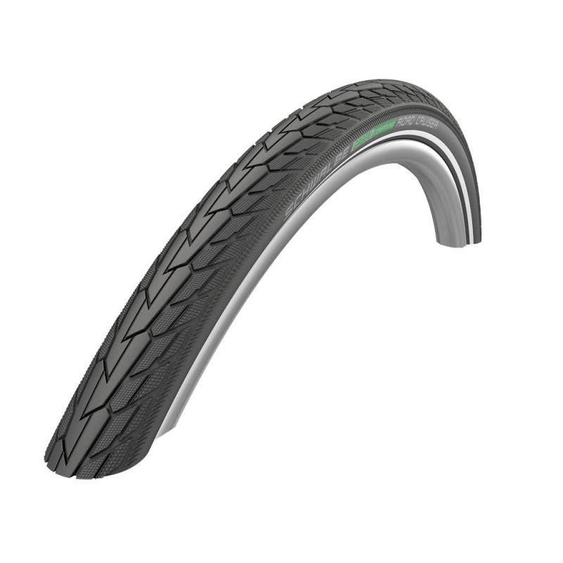 Cubierta Schwalbe Road Cruiser K-Guard Green Compound HS484 TwinSkin Rígida Negro Reflectante