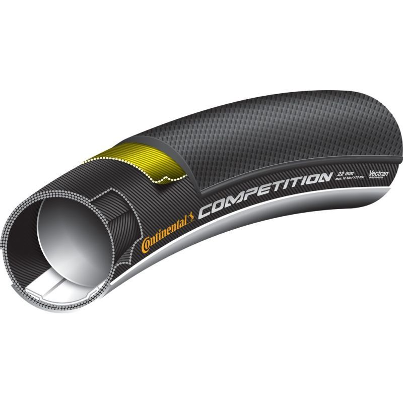 Cubierta Tubular Continental Competicion 700X25 Negro