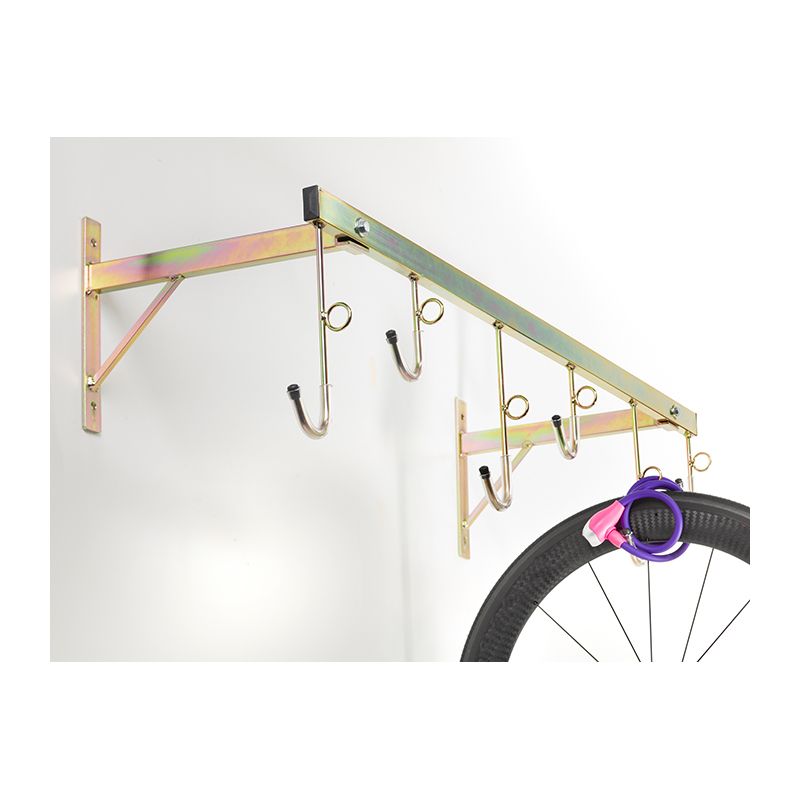 Soporte Pared Peruzzo 6 Bicis Plata